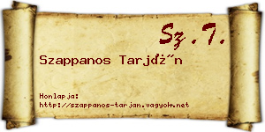 Szappanos Tarján névjegykártya